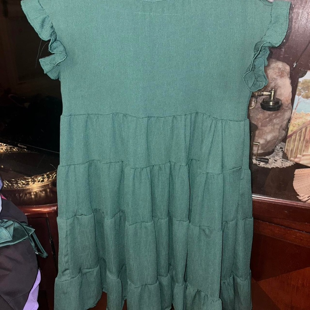 Green babydoll dress Small